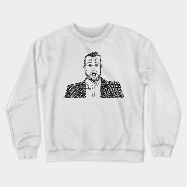 alex horne - shocker Crewneck Sweatshirt by underscoree